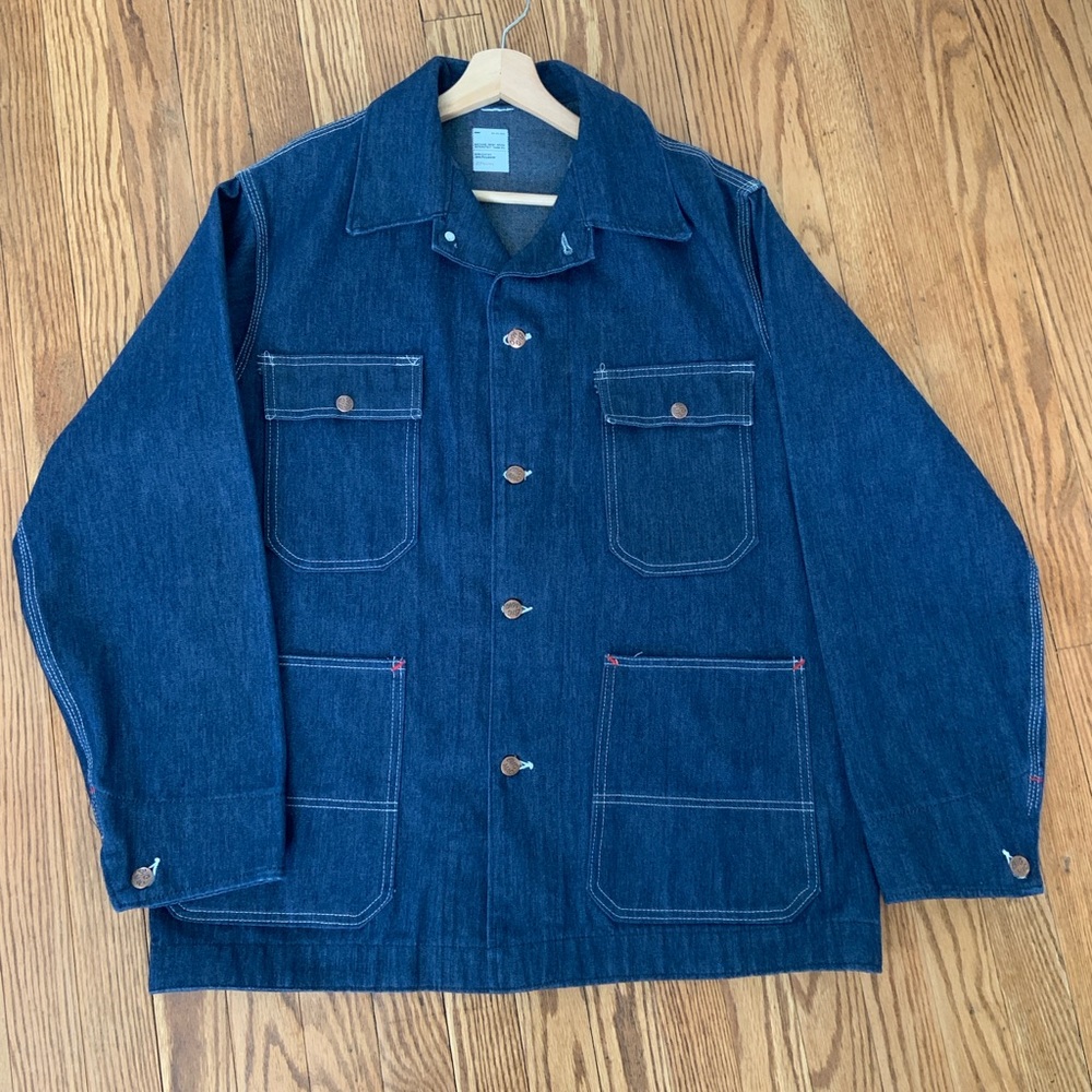 Vintage Big Mac JCPenney Dark Blue Denim Shirt Jacket EUC Men’s L/XL
